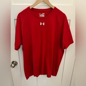 Under Armour Men's Red Short Sleeve Tee